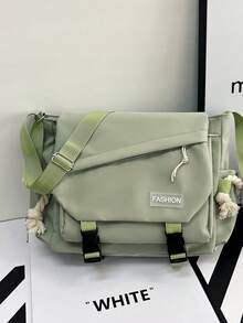 全新休閒運動單肩包,大容量設計,適用於通勤,非常適合巴西狂歡節和聖帕特裡克節 - 綠色 - 查看 2