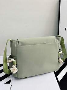 全新休閒運動單肩包,大容量設計,適用於通勤,非常適合巴西狂歡節和聖帕特裡克節 - 綠色 - 查看 3