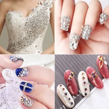 500 piezas de cristales planos de tamaño SS10 en Ab color cristal y transparente - perfectos para arte de uñas y decoración DIY, encantos de uñas, gemas de uñas y suministros de uñas. decoración uñas