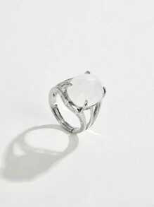 1 件天然水晶和宝石椭圆形切割男士开口戒指 - 彩色 - 查看 20