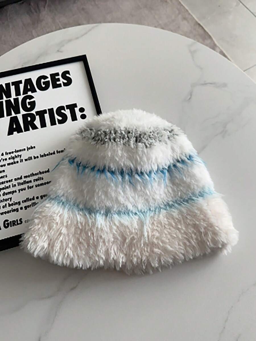 1頂女士針織鬆緊帽,冬季保暖休閑厚款時尚鬆馳頭帶,懷舊美式風格 - 彩色 - 查看 1