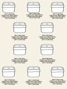 3入組床單套裝-柔軟舒適的博霍風夢網羽毛印花寢具,適用於臥室和客房(1件被套+2個枕套) - 彩色 - 查看 2