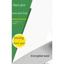 Self Adhesive Hook-And-Loop Strips With Hook & Loop, Sticky Back Fastener For Sofa Cushions, Curtains[1m Tape With Hook Surface] - White - View 1