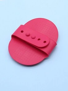 Pet Bath Brush Silicone Dog Bathing & Massaging Brush Cat Cleaning & Bathing Glove Brush Tool Pet Supplies - Red - View 4