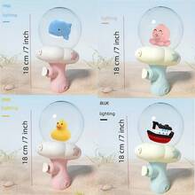 卡通燈光水槍玩具（4種選擇） - 藍色 - 查看 4