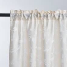 1 Miếng Dệt hoa Hoa văn lá Dán Túi Cửa sổ Rèm - Màu be - Xem 4