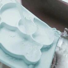 Baby Silicone Divided Plate, Suction Base Feeding Bowl With Cartoon Bear Face Tableware Plate - Blue - View 6