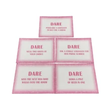 24入組冒險遊戲卡片,單身派對大膽卡片,成人遊戲卡片,年輕人喜愛的遊戲卡片,終極成人派對飲酒卡牌遊戲 - 粉色 - 查看 4