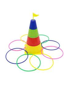 兒童戶外套圈遊戲玩具 - 淺色 - 查看 1