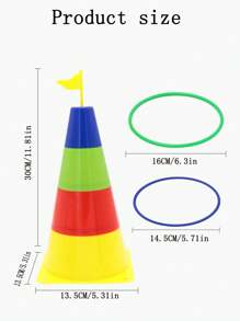 兒童戶外套圈遊戲玩具 - 淺色 - 查看 2