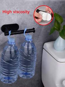 1入組壁掛式衛生紙架浴用簡易不銹鋼免打孔衛生紙架