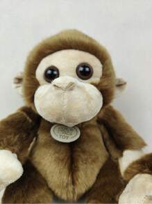 1只仿真猴子毛絨玩具聖誕/新年/復活節/生日/派對禮物 - 棕色 - 查看 3