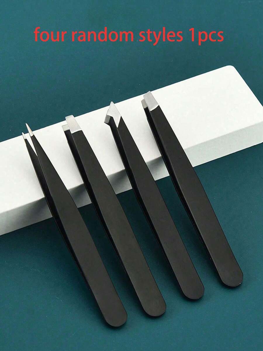 1 chiếc kìm cắt lông mày, nhíp nhổ lông mi và kéo tỉa lông mày bằng thép không gỉ màu đen, giá rẻ, quà tặng Giáng sinh, dụng cụ trang điểm, đồ dùng giá rẻ, quà tặng cho nữ, quà Giáng sinh, quà khuyến mãi, du lịch, đồ dùng giá rẻ, vật dụng cần thiết khi đi du lịch - màu đen - Xem 1