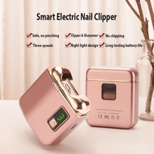 2024 New Fully Automatic Intelligent Electric Nail Clipper, Grinding Machine, Two-In-One Clipper And Grinder, Household Safety Nail Clipper With Illumination And Waste Storage Function - White - View 6