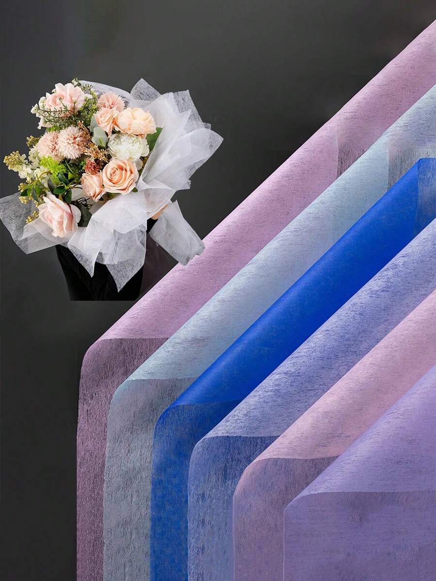 30pcs White Paper Lining Fresh Flowers Wrapping Paper For Bouquet - White - View 1