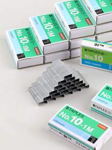 1/2 Box mit 1000 Stücke Heftklammern, geeignet für Studenten & Büromitarbeiter, Schulmaterial