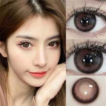 Morningcon Highlighted Rose Red Halloween Colored Contact Lenses For Eyes Natural Contact Lens Big Beauty Pupil Degrees Prescription Myopia - Red - View 8