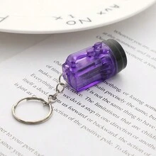 小型發光手電筒鑰匙扣禮品吊墜（隨機顏色） - 彩色 - 查看 6