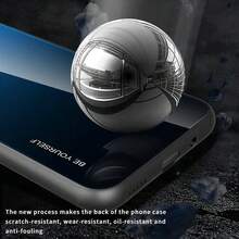 漸變玻璃背蓋手機殼，適用於 Samsung Galaxy S21/S22/S23/S24/S24 Ultra 5g，適用於多種型號手機的防震全覆蓋保護殼 - 藏蓝色 - 查看 6