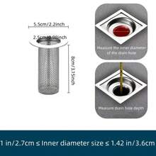 1入浴室排水口過濾網 - 白色 - 查看 4
