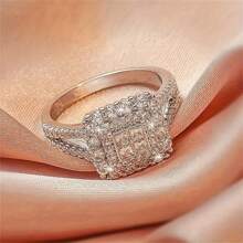 Japanese And Korean New Style Eight Heart Eight Arrow Micro-Set Princess Ring, Western Style Wedding Jewelry - Gold - View 6