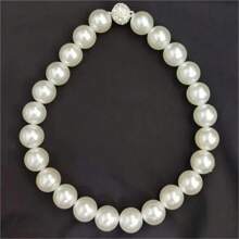 2pcs Stylish Magnetic Tiebacks For Curtains - Elegant Faux Pearl Beads Holdbacks For Bedroom And Living Room Home Decor - White - View 5