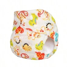 3入組嬰兒布尿布套裝-可清洗,可重複使用且可調節,適用於3-15kg / 6.6lb-33.1lb - 多色組合 - 查看 4