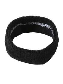 Elastic Sweatband Basketball Sports Headband Women Men Gym Fitness Sweat Hair Band Volleyball Tennis Running - Black - View 1