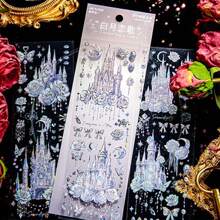 3pcs/Set Pvc Castle Themed Stickers For Vintage Journaling, Scrapbooking - Multicolor - View 12