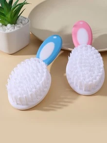 2入組藍色尼龍嬰兒洗髮和護理刷梳套裝,適合日常使用 - 尼龍藍色 - 查看 4