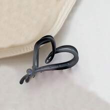 1pc Large Size Metallic Hair Claw With Heart Shape Cut-Out Design For Women, Suitable For Daily Wear - Multicolor - View 7