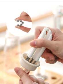 1 件装多功能凹槽缝隙清洁刷，适用于清洁保温杯、凹槽、小角落、婴儿奶瓶、厨房、厨房用品、清洁、厨房、浴室、家居、家居用品 - 彩色 - 查看 4