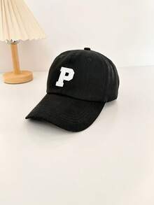 1pc Women's Baseball Cap, Spring/Summer, Outdoor Activities, Casual, Adjustable Cap With Visor And Ponytail Hole - Black - View 7