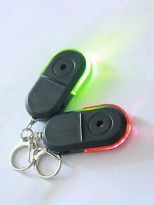 2入組小型鑰匙查找器,防丟失無線物品追蹤器,感應範圍8-10米哨聲控制報警器,帶led燈,可用於尋找鑰匙、錢包等 - 綠色 - 查看 7