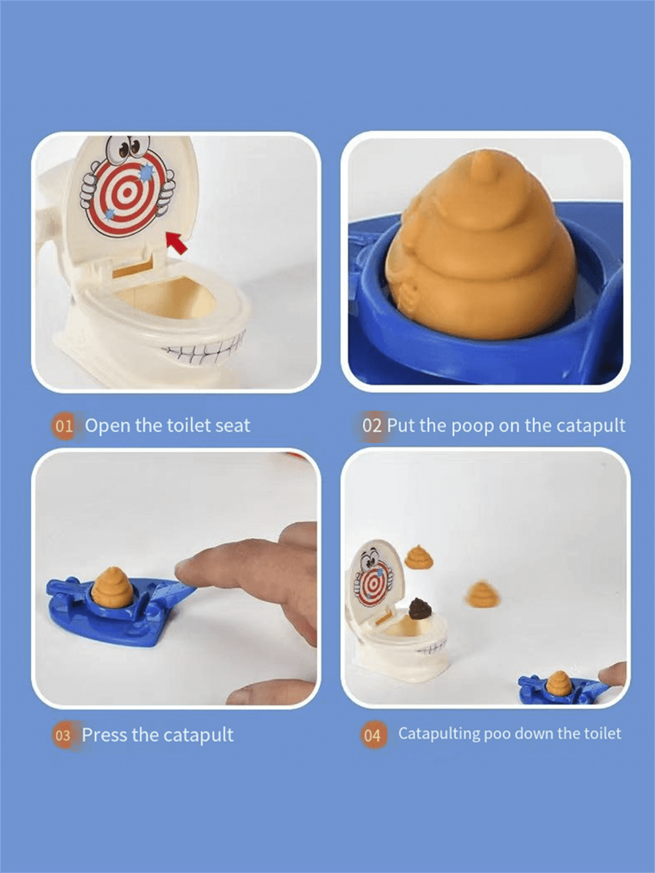 Caca De Broma Juego De Caca De Inodoro Juguete Divertido Para