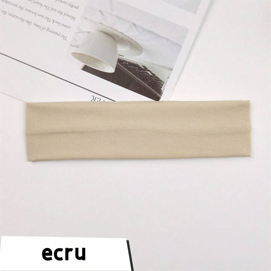 Women's Elastic Headband For Daily Wearing, Sports, Yoga, And Face Washing With 17 Colors For Selection - Baby Blue - View 1