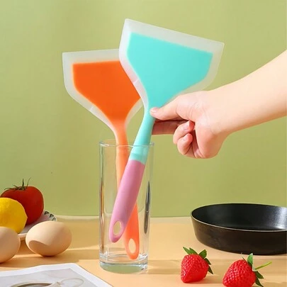 1 Miếng Không dính Bánh kếp & Trứng rán Cái quạt Và Silicone Xẻng Kitchen Utensil