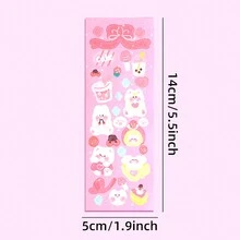 可愛貼紙,60款隨機設計,各種可愛小圖案,多用途 - 彩色 - 查看 2