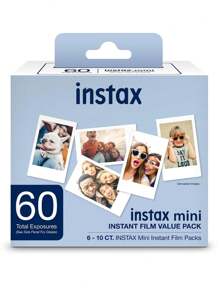 Instax Mini Instant Film, 60 Exposures, Camera Film - Blue - View 1