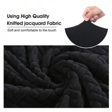 Große Größe Stuhlhussen,6PCS Stretch Esszimmerstühle Schonbezüge Elastische Abnehmbare Waschbar Stuhlschoner Für Esszimmer, Hotel, Bankett, Zeremonie(6 Pack) - Schwarz - Übersicht 7