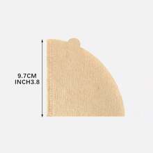 1套/100张咖啡滤纸，木浆锥形手工滴滤袋，适用于美式咖啡壶学校用品返校