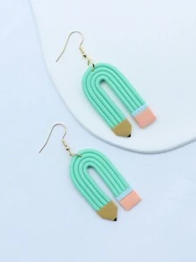 Pencil Drop Earrings - Multicolor - View 11