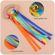 1入組新款童話卡通雲朵造型木製手工藝品,走現代風diy珠寶,含有繽紛的彩帶 - 淺藍色 - 查看 5