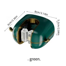 Punch-Free Mop Clip Hanger, Wall Mounted Broom Holder With Strong Adhesive For Bathroom And Kitchen - Green - View 6