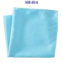 1pc Men's Solid Color Silk Pocket Square/Handkerchief For Weddings, Parties And Formal Events, 30x30cm - Multicolor - View 16