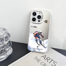 1個滑雪防滑防摔手機殼,適用於iphone 7/8/11/12/13/14/15/x/xr/xs/plus/pro/pro Max/se2 - 銀色[0] - 查看 3