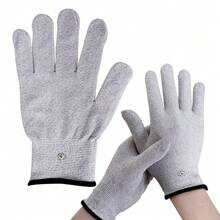 1双中国工厂银纤维TENS EMS电极按摩手套配件适用于身体按摩脉冲机 - 1Pair Gloves - 查看 2