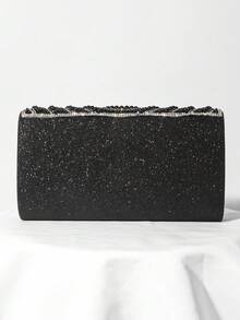 Evening Clutch Bag For Women, European And American Style Pearl Decor Handbag For Parties, Formal Events And Dresses - Black - View 7
