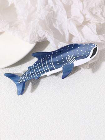 1 pieza Pinza de pelo de mujer con estampado único de leopardo en azul océano, pinza de pelo de acetato personalizada, adecuada para clips de pelo de damas y niñas, pasadores de pelo, pinzas de pelo, sujetadores de pelo, recogedor de pelo, accesorio de pelo para mujer para vacaciones y atuendos