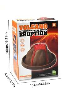 Children's Science Experiment Kit For Making Small Volcano And Iceberg Eruption DIY Educational Toy For Kindergarten And Primary School Students, Cultivating Hands-On And Problem-Solving Skills, Stimulating Scientific Thinking And Exciting Children's Interest In Natural Science And Technology.Worry-Free Chemistry And Volcano Toy Set For Educational Scientific Experimenting., Physics, Science Experiment Kit, Boys Toys Age 7 - Burnt Orange - View 4